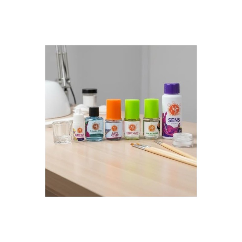Mc Nails Kit De Uñas Acrilicas Grande 20 Pzs +