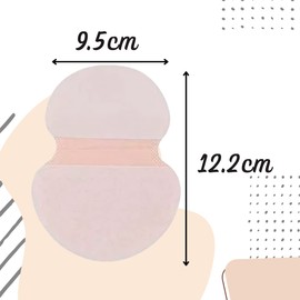 Parches Absorbe Sudor Y Olor Axila Evita Manchas 50par - Almohadillas Absorbentes para el Sudor Desechables para las Axilas, Protectores para el Sudor de las Axilas de Algodón