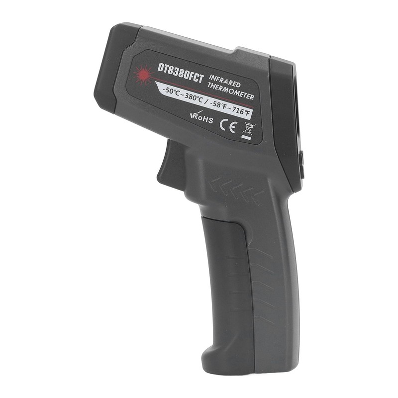 Infrared Thermometer for Cooking Food Temperature Gun Adjustable 12:1 Emissivity
