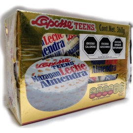 Laposse Mazapan Nuez Teens - 18 Piezas de 20 g, 360 g