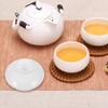 Zerodeko Ceramic Tea Cup Lid,Ceramic Tea Mug Lid Tea Kettle
