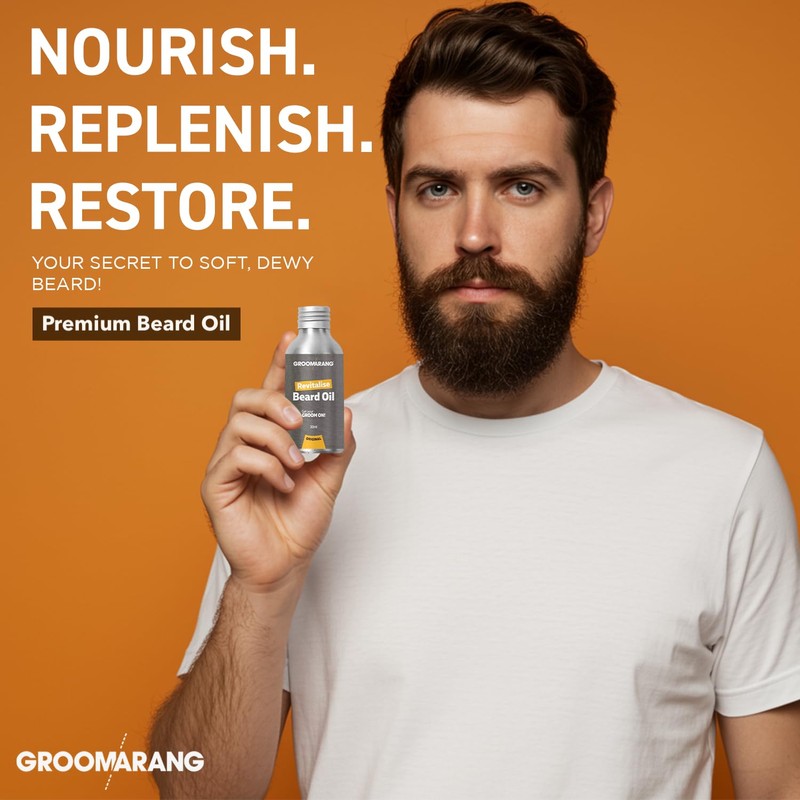 Groomarang Revitalise Beard Oil - Moisturiser & Conditioner For Soft