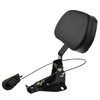 HDBUBALUS Motorcycle Adjustable Rider Backrest with Pad Foldable Driver Backrest