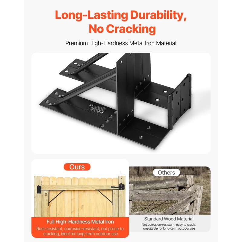 VEVOR Gate Corner Brace Bracket, Anti Sag Gate Frame Hardware