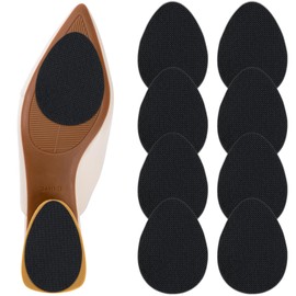 Non Slip Shoe Pads, GADEBAO Self Adhesive Anti Slip Shoe Grips on Bottom of Shoes, Odorless Silicone Pads, High Heels Non Skid Sole Protector Stickers (Black-8 pcs)