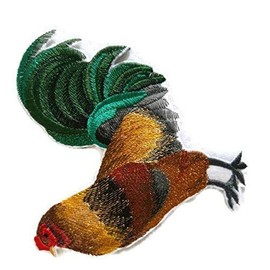 Nature Weaved in Threads, Amazing Rooster [ American Rooster ] [Custom and Unique] Embroidered Iron on/Sew Patch [5.5" *5.42"] [Made in USA]