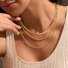 SWRNR Gold/Silver Layered Necklace for Women Dainty 14K Gold/Silver Plated