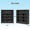 KISLANE Felt Monster Trucks Display Case, Wall-Mounted 16 Slot Storage Case, Groove Fixation Container Holder (Black - New Version)