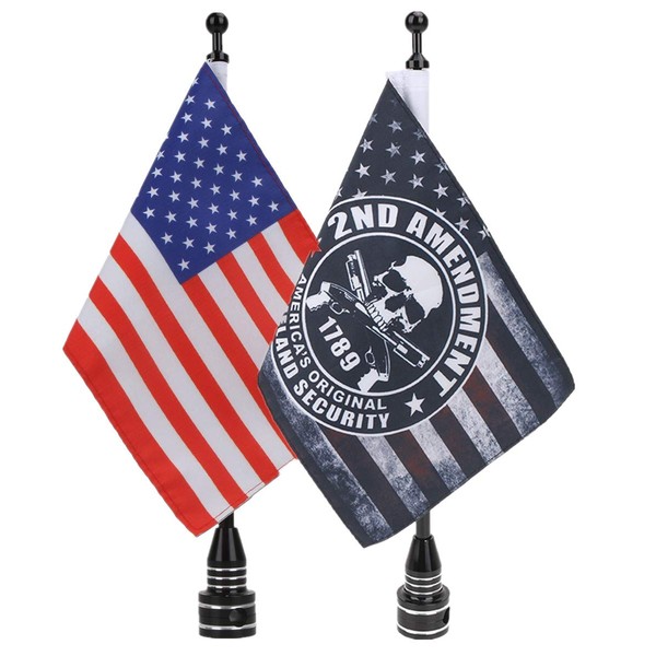 E-Most Adjustable 6" x 9" American Flag + Flagpole Mount