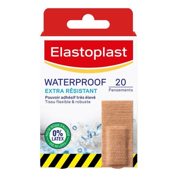 Elastoplast Waterproof Pansement Extra Résistant 20 pansements