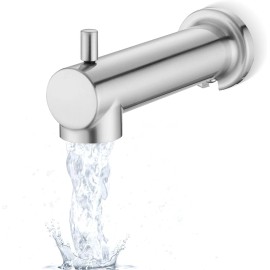 YASINU Slip on Extra Long Tub Spout with Diverter Universal Tub Diverter Spout for 1/2.