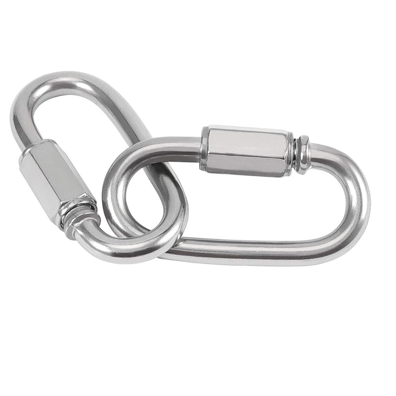 ZOENHOU 30 Pack Quick Links, 1/8 Inch Stainless Steel D