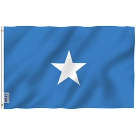 ANLEY Fly Breeze 3x5 Feet Somalia flag - Vivid Color and UV Fade Resistant - Canvas Header and Double Stitched - Somali Flags Polyester with Brass Grommets 3 X 5 Ft