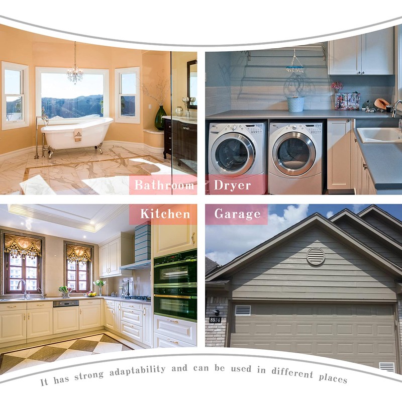 WeCooper 100mm - 4 inch Connector with Backdraught Shutter, Non-Return