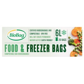 BioBag 6L Compostable Food and Freezer Bags (20x6 L)
