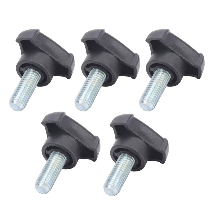 5Pcs Hand Knob Tightening Screw with Plastic Triangular Handle, Threaded