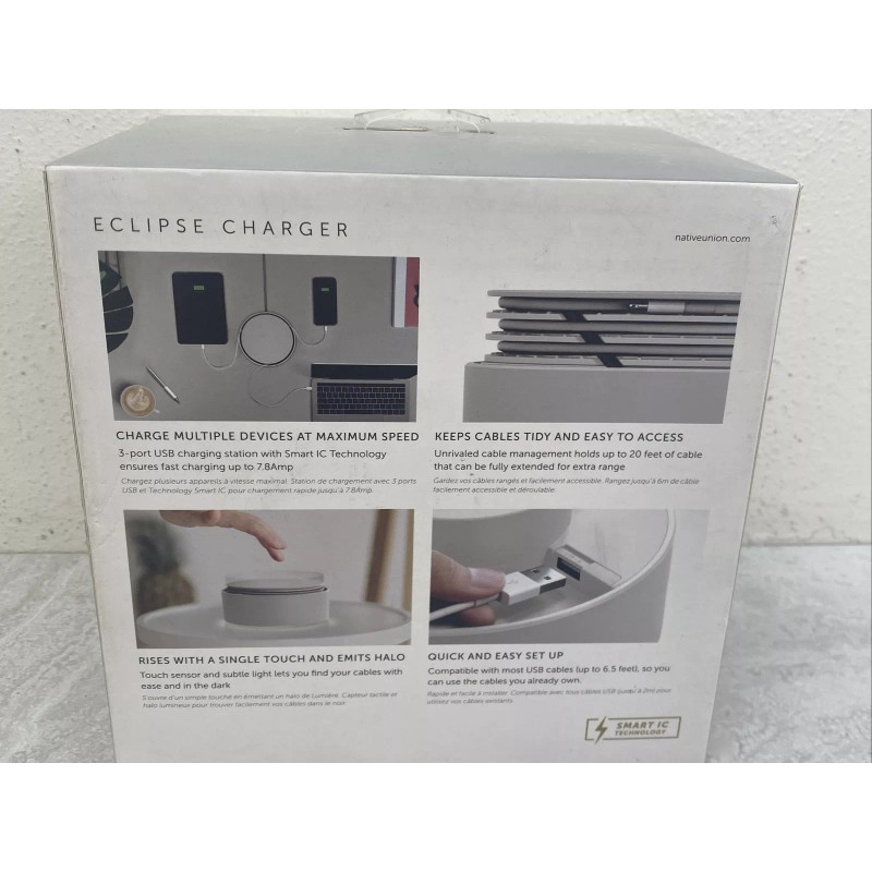 Native Union Eclipse 3 Port USB Charger Touch Sensor &
