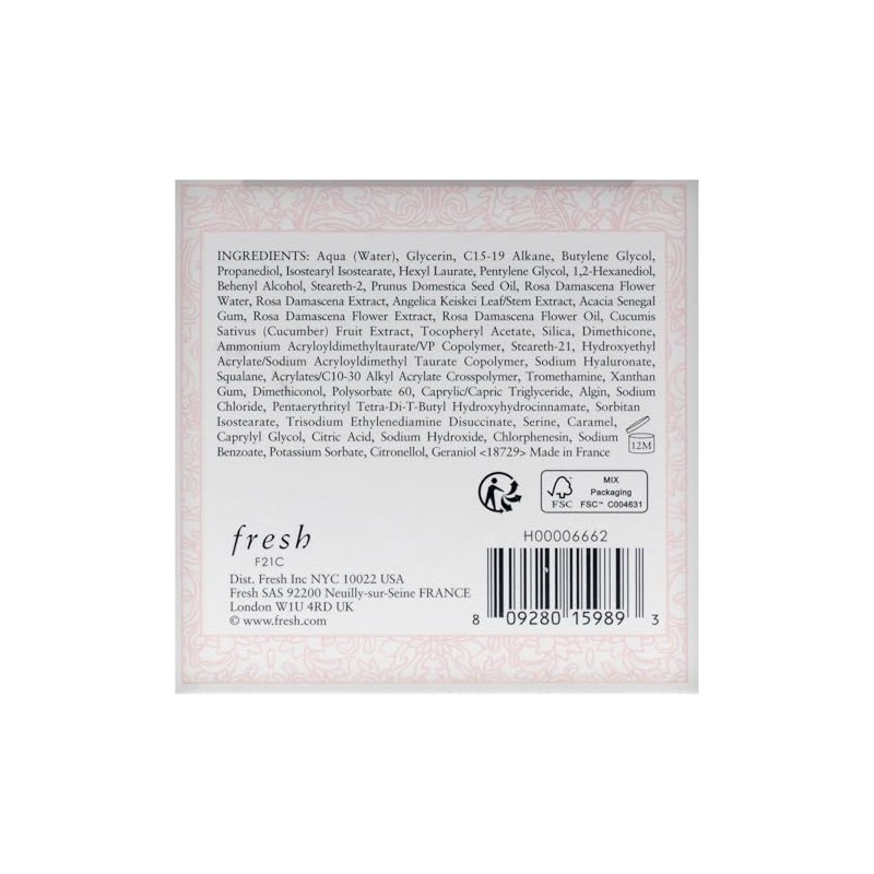 Rose Deep Hydration Face Cream by Fresh for Women -