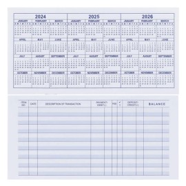 CASMONAL 20 Pack Checkbook Register, Check Registers for Personal, Blank Ledger Transa...