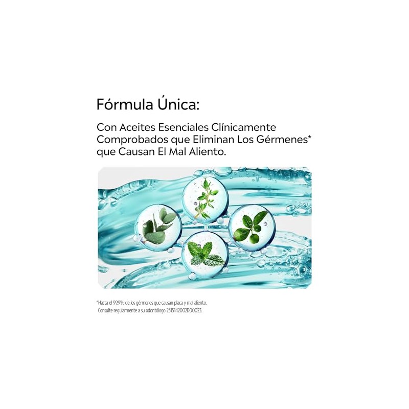 Listerine, Enjuague Bucal Cool Mint Zero Alcohol 500 Ml