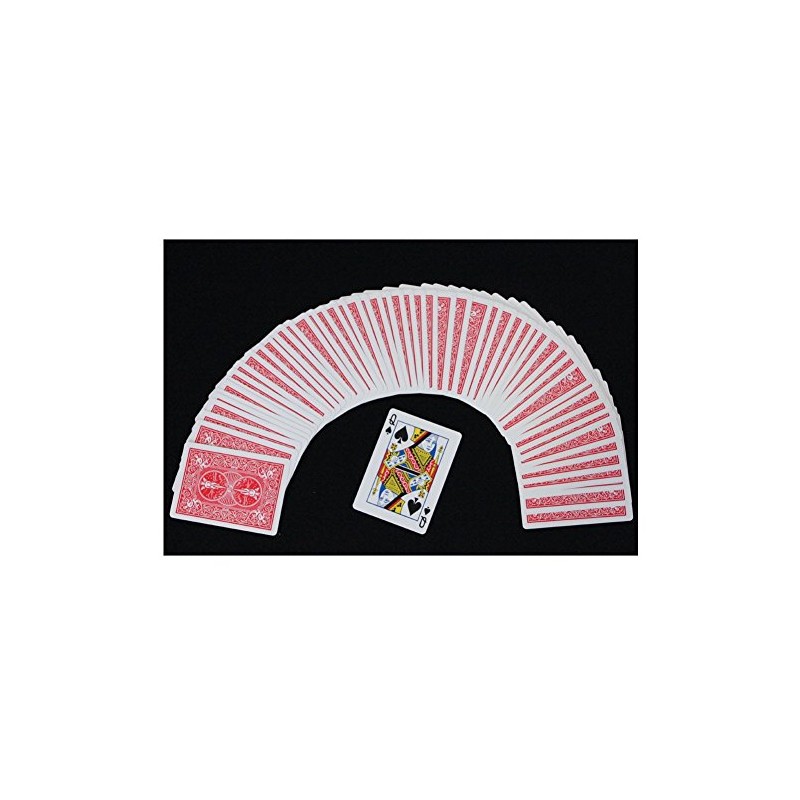 Bicycle Playing Card Force Deck Blue Back (Spades, Queen)