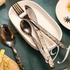 CAOPAOTI Silverware Set Black, Flatware Set for 8, 40 Pieces