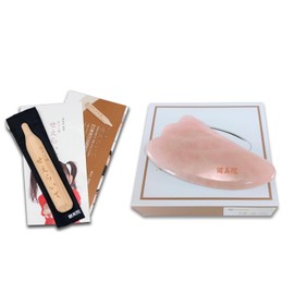 Set of Kenbiin Seserraite, a foot fab stick (original reflection table with video instruction) and a facial massage "Healing Natural Stone Rose Quartz Casa"