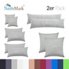 NatureMark Pack of 2 Jersey Cushion Covers, Side Sleeper Pillows,