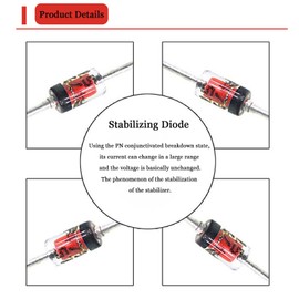 500 piezas de diodo de conmutación rápida 1N4148 200mA 100V componentes electrónicos, diodos electrónicos, diodo rectificador de recuperación ultrarrápida, diodos de conmutación
