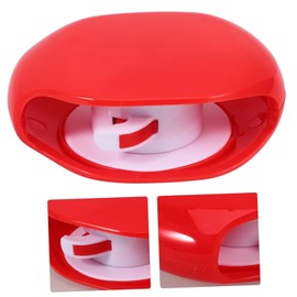 LABRIMP Automatic Roll Earphone Cable Organizer Portable Headphone Cord Winder for Data Cables Durable Material for Travel and Home Use Red