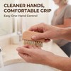 Wooden Nail Brush,Nail Cleaning Brushes, Natural Beech Wood Bristle Nail
