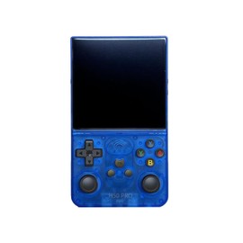 H50 PRO Consola de Juegos Portátil – 4 Pulgadas 720x720, ARKOS 2.0, RK3326, 30 Emuladores, 45000+ Juegos Batería 3800mAh, Consola de Juegos Retro Portátil para Fans del Retro Gaming (Azul)