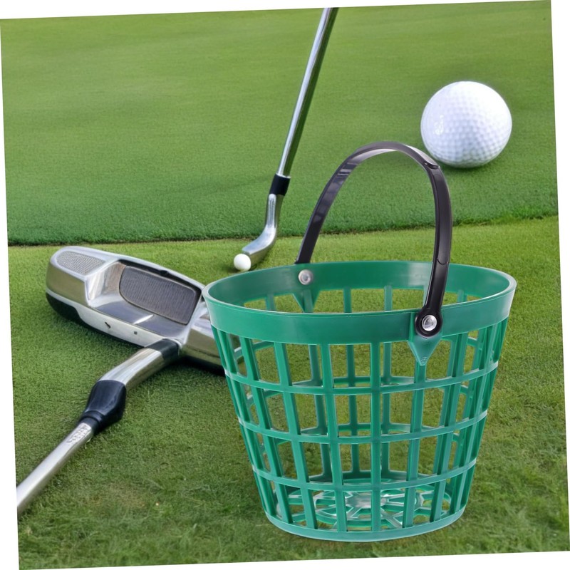 Totority 1pc Golf Ball Storage Basket with Handle Nylon Bucket