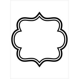 #182  Darice Embossing Folder Essentials  " SQUARE BORDER  " 1219-220