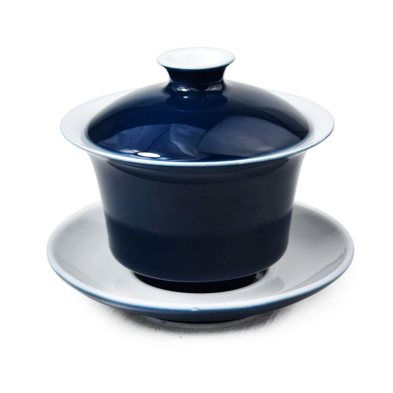 Liang baobao Porcelain Gaiwan 5oz/150ml Teacup White Glazed Tea Cup