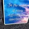 MoonlightJadeArt STKR005 Rain Sky Cloudy Sticker -Motivational Inspirational Opportunity Einstein