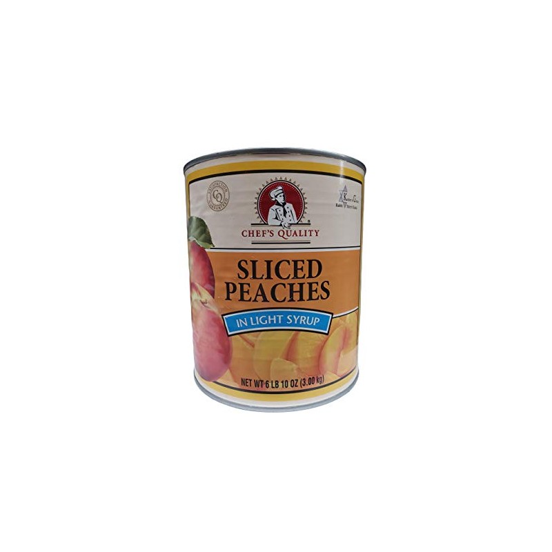 Chef's Quality Sliced Peaches in Light Syrup 6 Lb 10