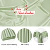 Bouiexye 10 PCS Sage Green Satin Chair Sashes Bows Universal