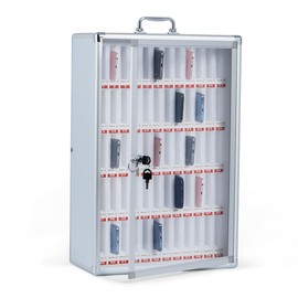 AIWFL Classroom Cell Phone Holder Aluminum Alloy Cell Phones Storage Cabinet Wall Mounted Cell Phone Locker Cell Phone Box for Classroom Office Gym (60 Slots)