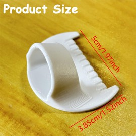 Hand Sewing Template,Overlock Ruler with Scale,Edge Stitch Lock & Measuring Gauge for Straight & Curved Seams DIY Sewing Machine Quilting & Accessories (White)