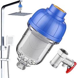 Prefiltro del calentador de agua de acero inoxidable 316, filtro de agua para regadera，sanate filtro de ducha，para eliminar depósitos óxido, impurezas y malos olores del suministro de agua.