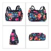 NOTAG Women's Shoulder Bag, Lightweight, Multi-Pocket, Casual Waterproof Nylon Messenger
