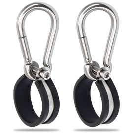 YiaChuii Hanger Bracket Assembly 2 Pack, Stainless Steel Airpower Line Clamp for 3-in-One Wrap Air Hose Lines for Tractor Trailer Semi Truck