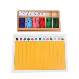 Kghios Montessori Math Toys Materials Decimal Fraction Exercise and Decimal Fraction Board Montessori Mathematics Teaching Elementary Materials