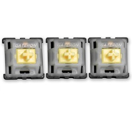 Gateron Yellow Switches,Keyboard Switch,Gateron KS-3 Milky Top Black Bottom Housing Switches for 5 pins Keyboard PCB 90 PCS