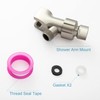 OFFO Shower Head Holder with Solid Brass Ball for Handheld