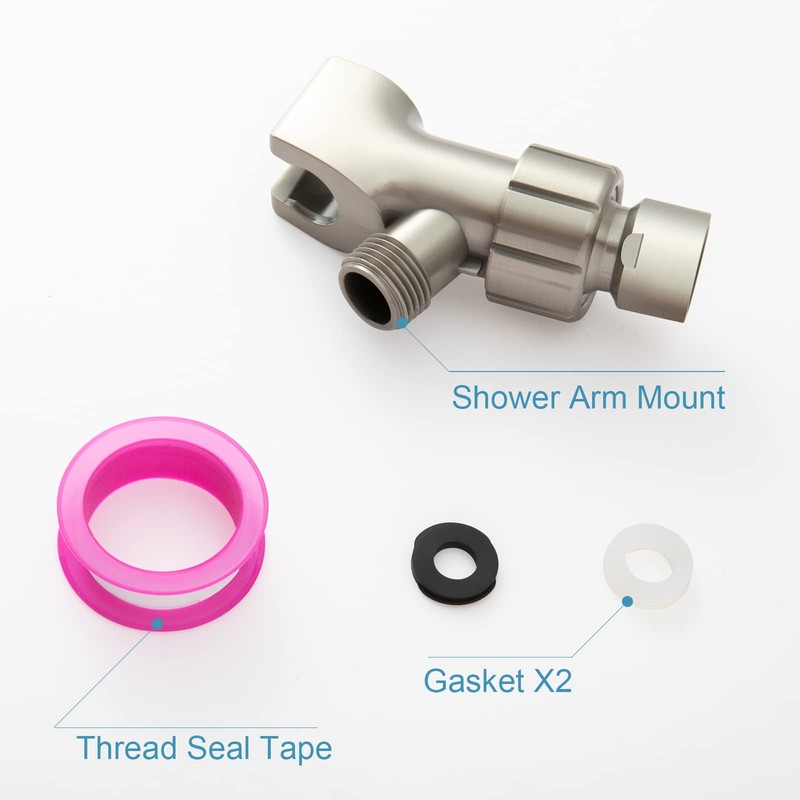 OFFO Shower Head Holder with Solid Brass Ball for Handheld