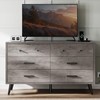 YITAHOME Grey Dresser TV Stand for 55 Inch TV/6 Drawer