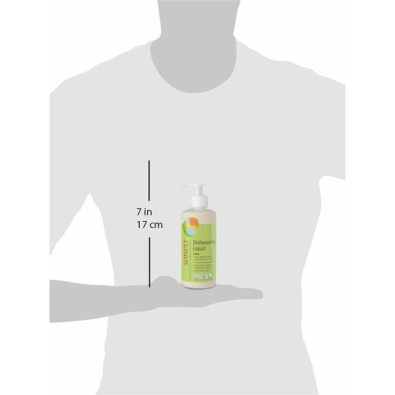 Sonett Organic Dishwashing Liquid Organic 100% Biodegradable Lemon, 10 Fl.Oz
