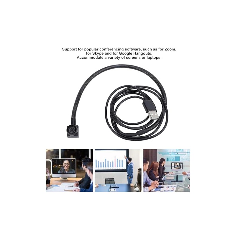 Bewinner Cámara Web Central USB 4K para PC - Micrófono